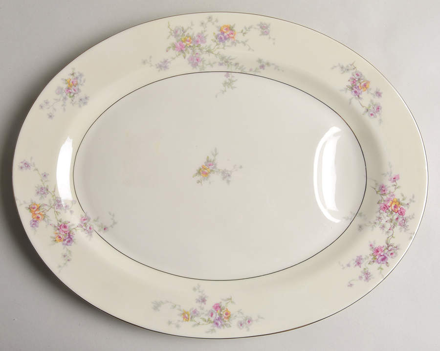 Gloria (New York) 14" Oval Serving Platter by Haviland-1