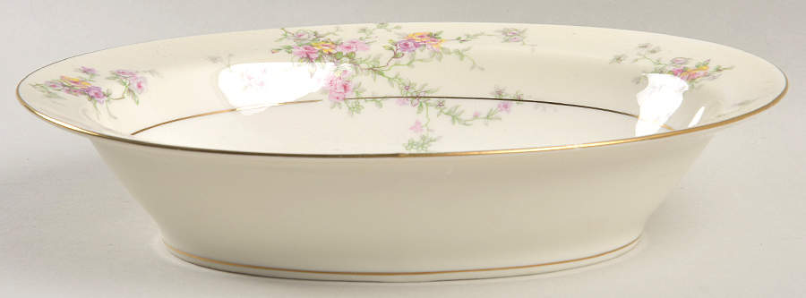 Gloria (New York) 9" Oval Vegetable Bowl by Haviland-1