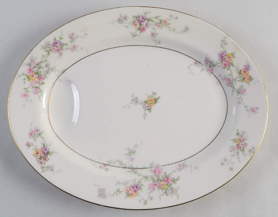 Gloria (New York) 11" Oval Serving Platter by Haviland-1