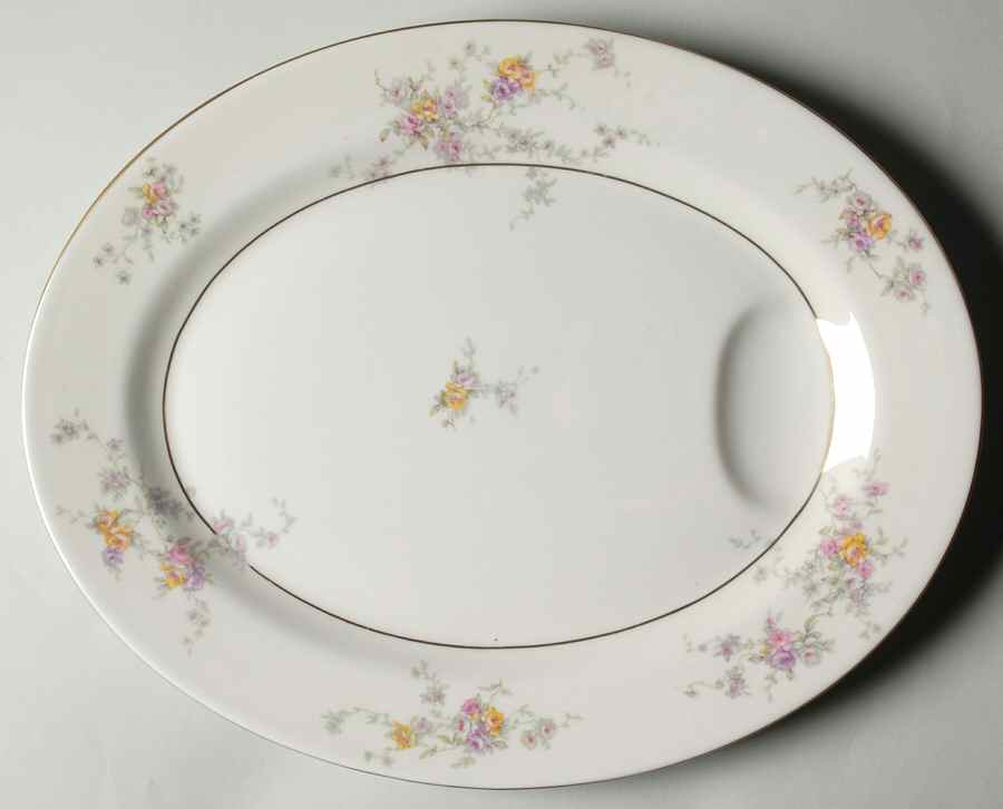 Gloria (New York) 13" Oval Serving Platter by Haviland-1