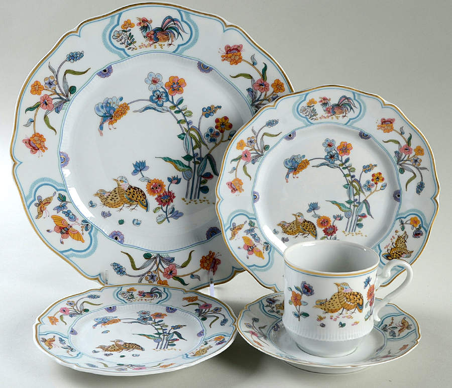 Golden Quail 5 Piece Place Setting by Haviland-1