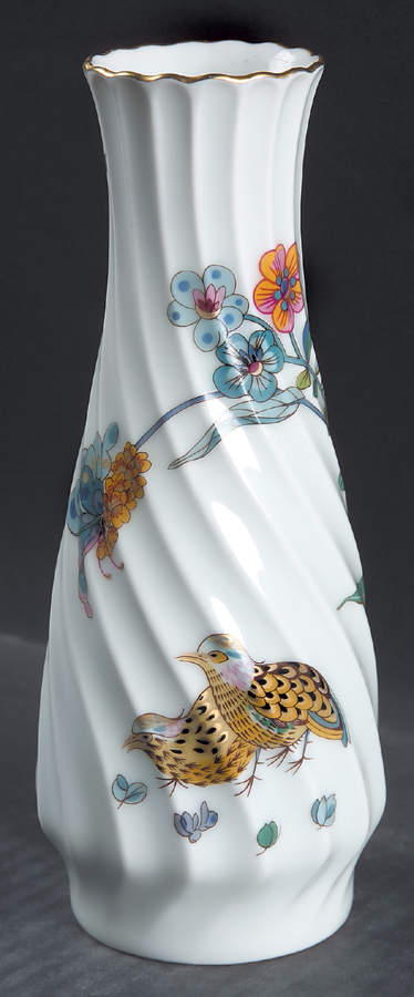 Golden Quail 7" Vase by Haviland-1
