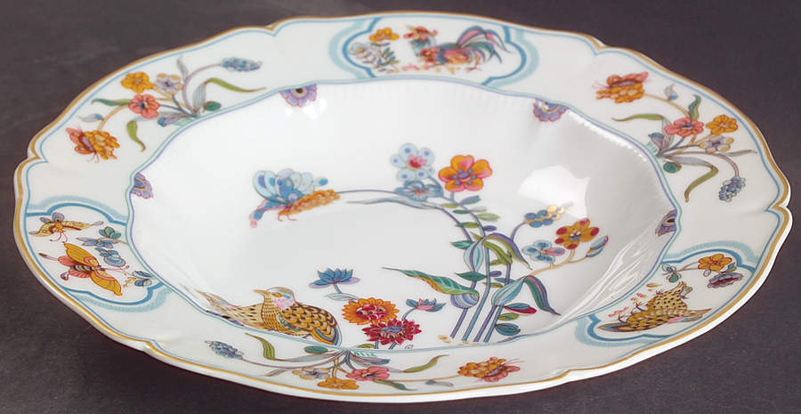 Golden Quail Rim Soup Bowl by Haviland-1