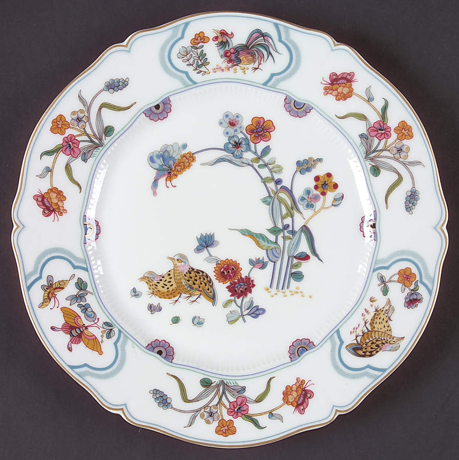 Golden Quail Luncheon Plate by Haviland-1