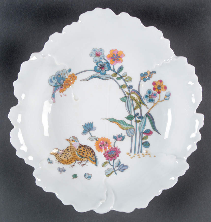 Golden Quail Large Leaf Dish by Haviland-1