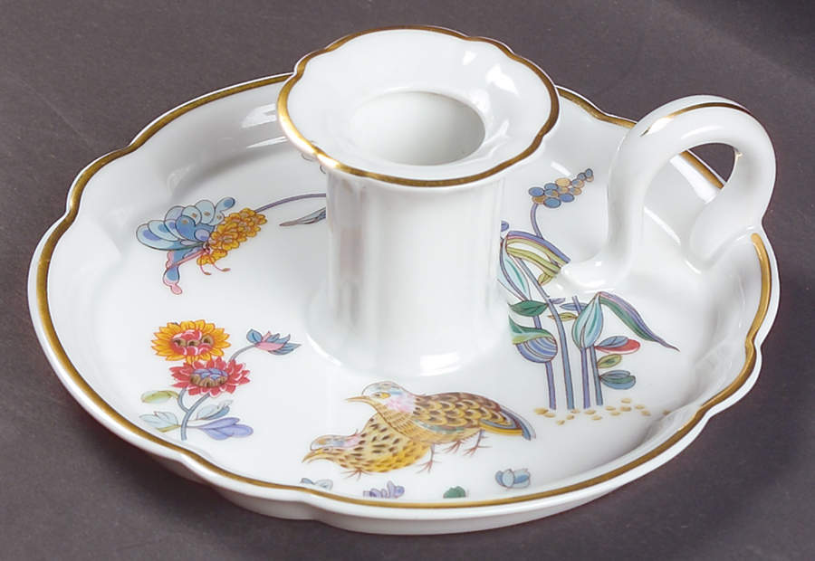 Golden Quail Handled Candleholder by Haviland-1