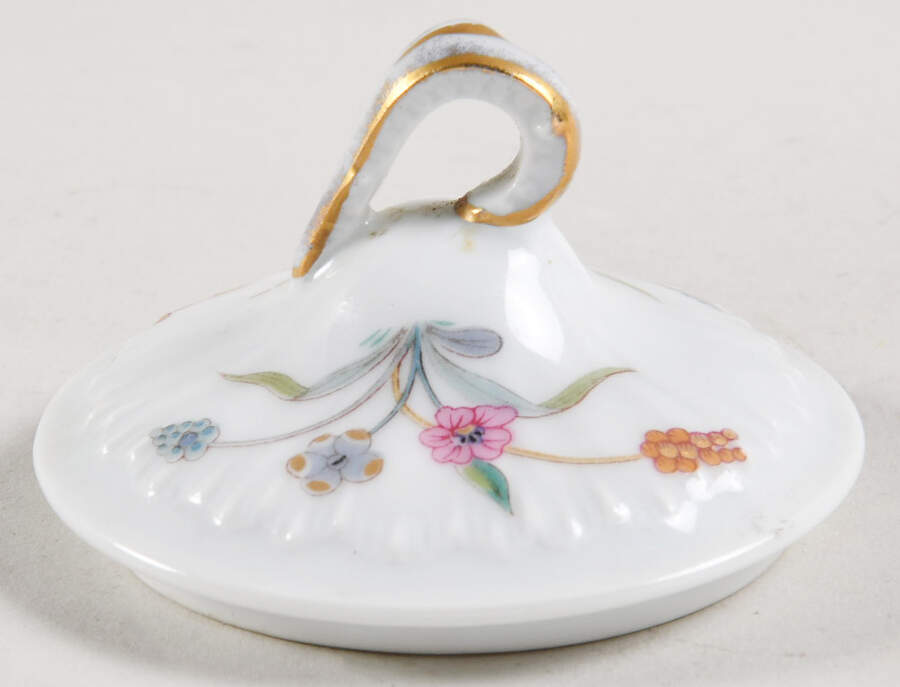Golden Quail Lid for Mini Sugar Bowl by Haviland-1