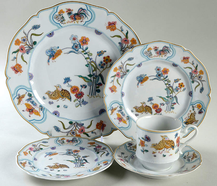Golden Quail 40 Piece Estate Set by Haviland-1