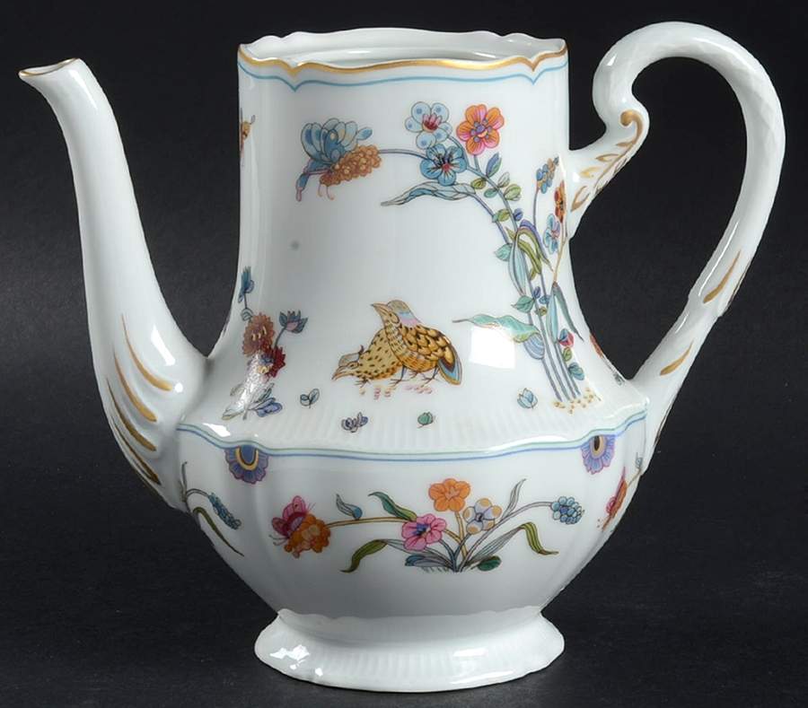 Golden Quail Coffee Pot No Lid by Haviland-1