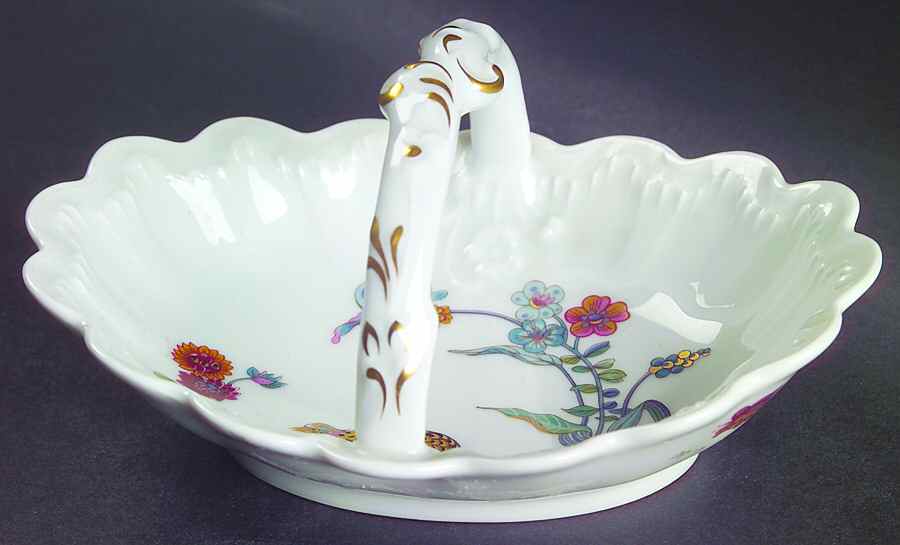 Golden Quail 6" Handled Basket by Haviland-1