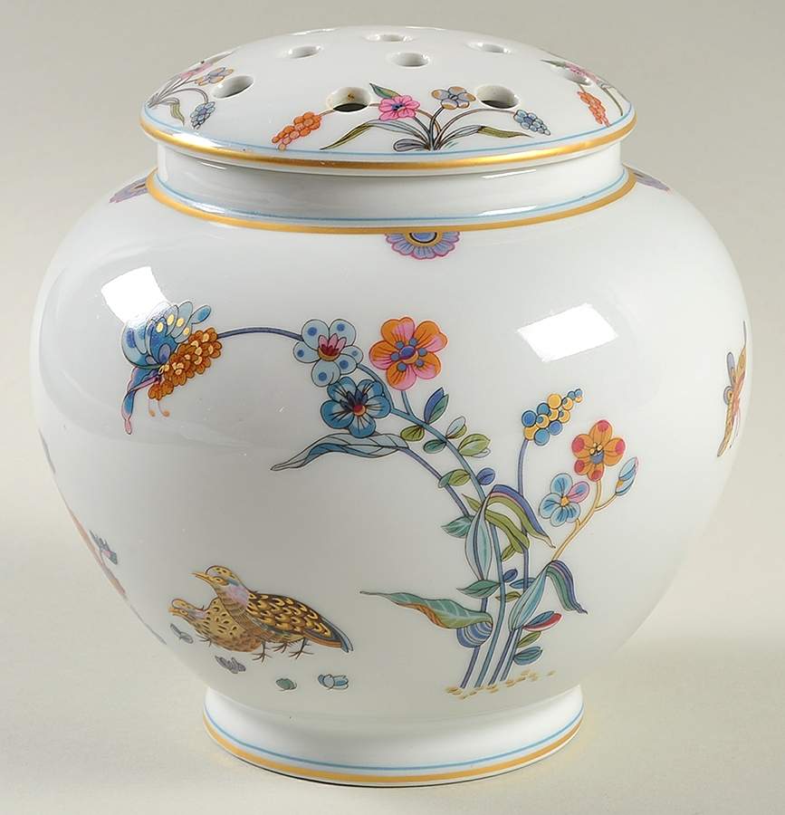 Golden Quail Vase & Frog/Grid by Haviland-1