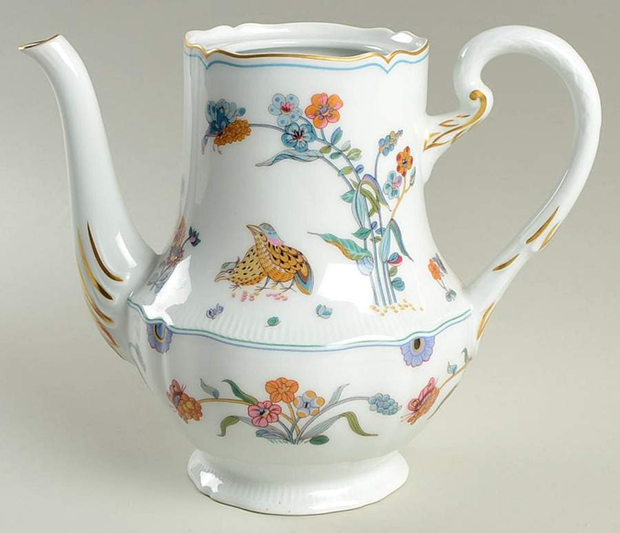 Golden Quail Coffee Pot No Lid by Haviland-1