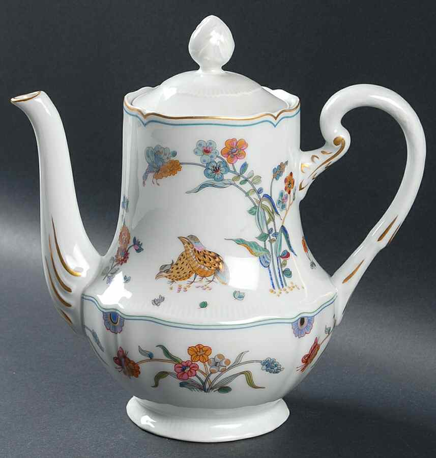 Golden Quail Coffee Pot & Lid by Haviland-1