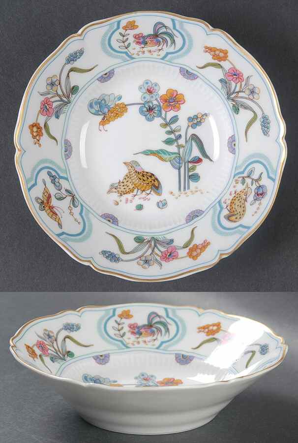 Golden Quail Fruit/Dessert (Sauce) Bowl by Haviland-1