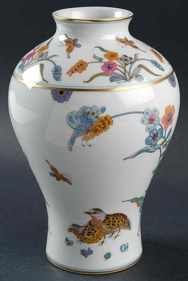 Golden Quail 9" Vase by Haviland-1