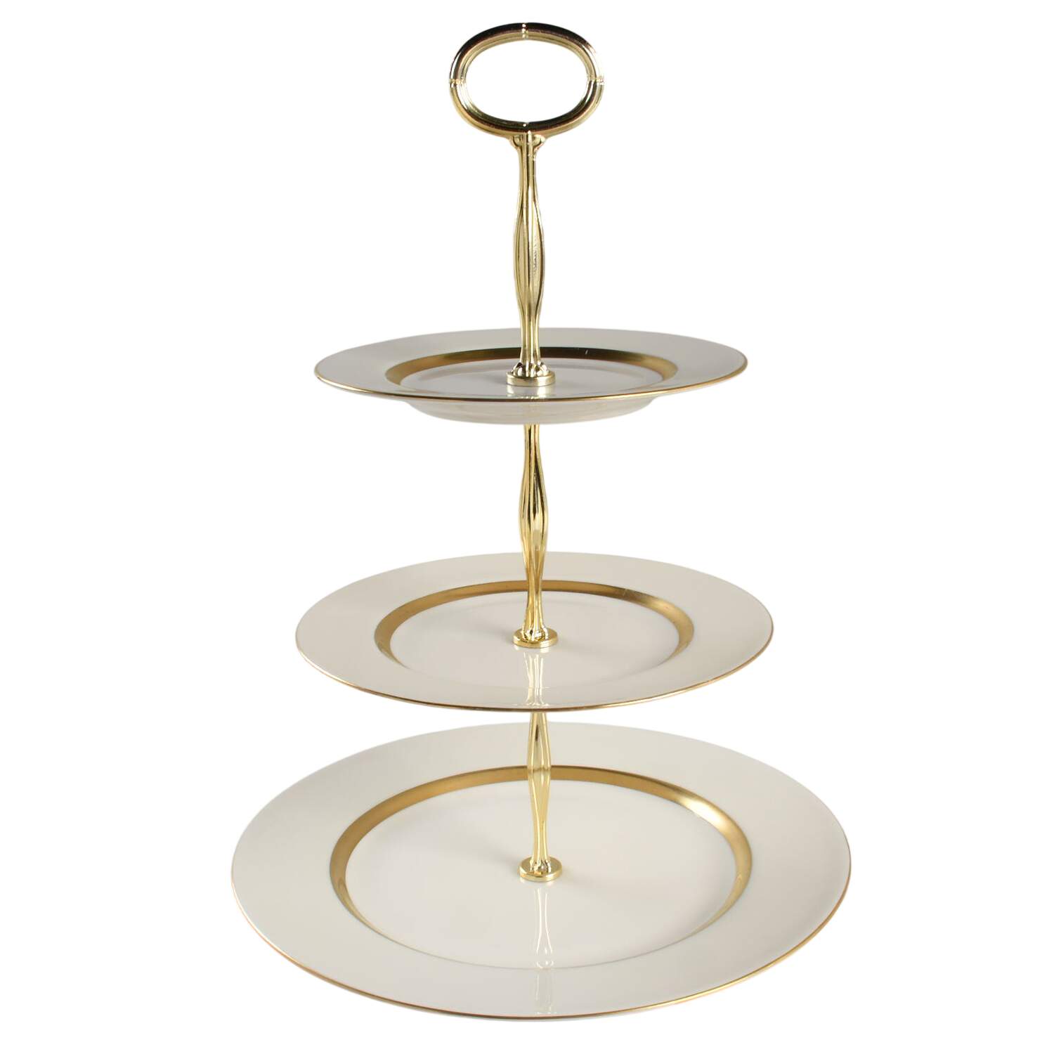 Gotham 13 7/8"-14 1/4" 3-Tiered Serving Tray(DP,SP,BB) HC by Haviland-1