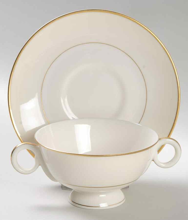 Gramercy Footed Bouillon Cup & Saucer by Haviland-1