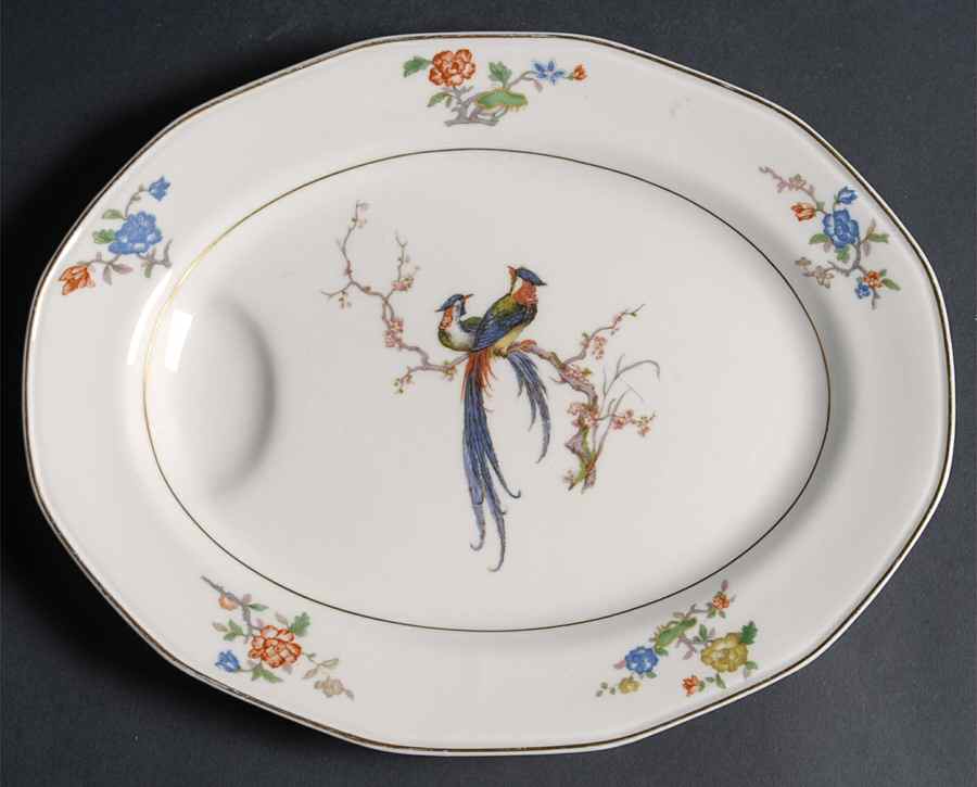 Granville 11" Oval Serving Platter by Haviland-1