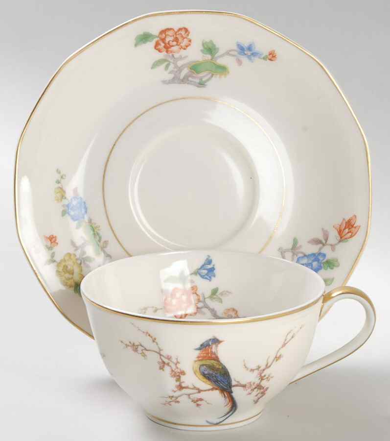 Granville Flat Cup & Saucer Set by Haviland-1