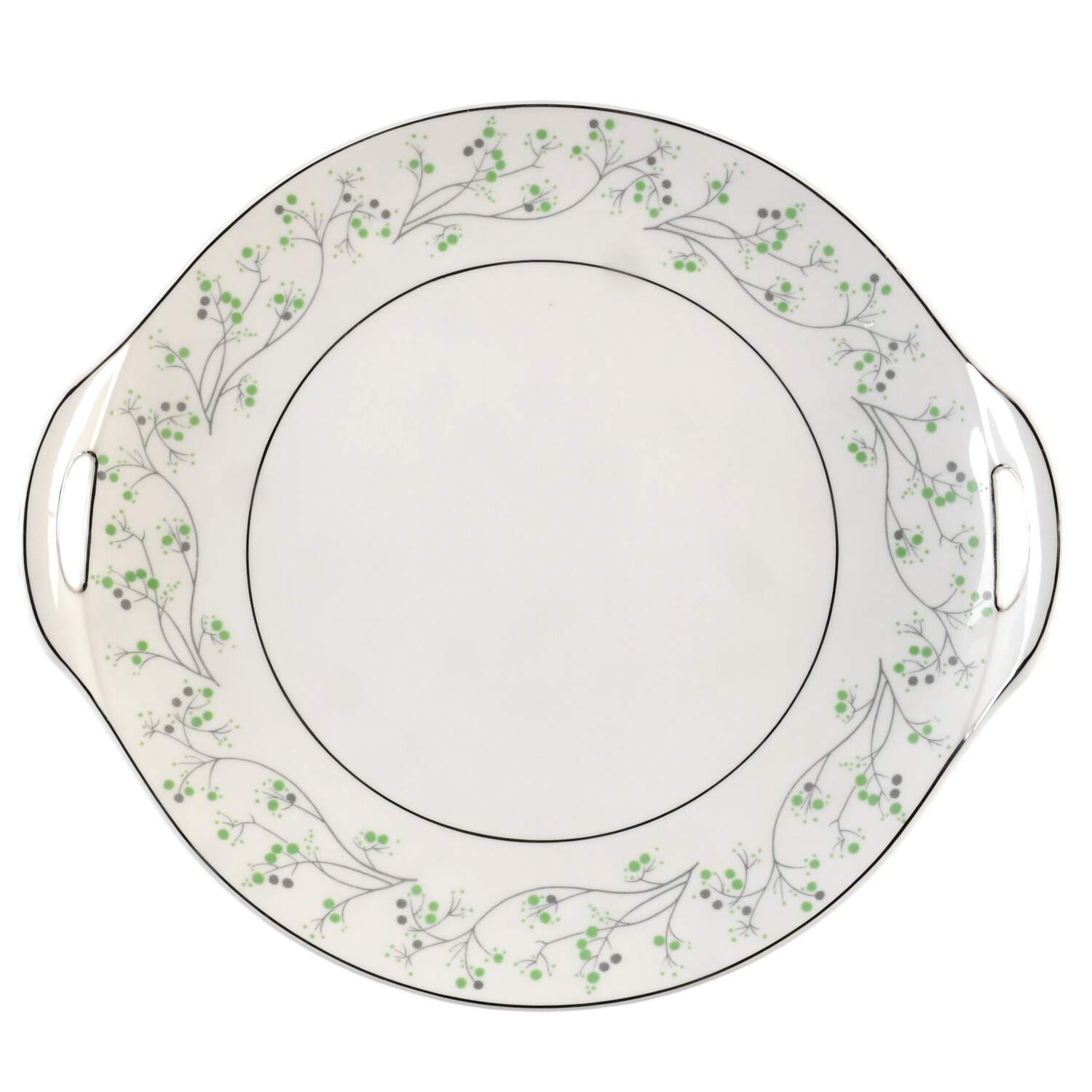 Greenbrier Handled Cake Plate by Haviland-1