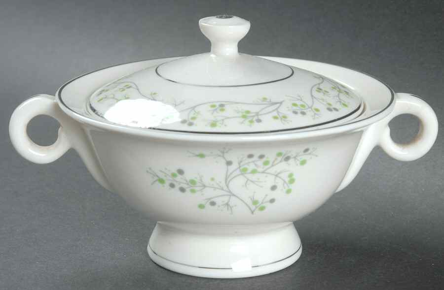 Greenbrier Sugar Bowl & Lid by Haviland-1