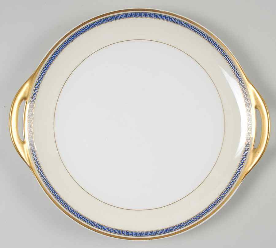Grecian Handled Cake Plate by Haviland-1