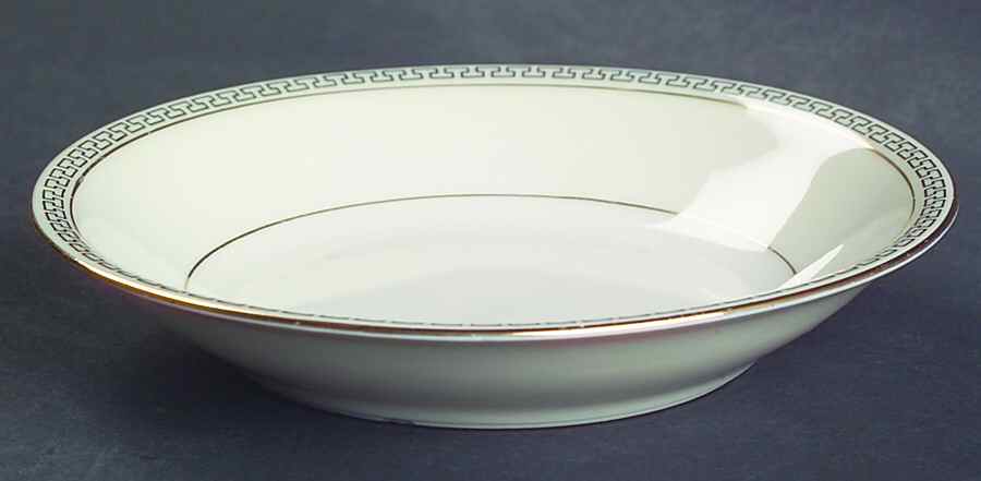 Greek Key Fruit/Dessert (Sauce) Bowl by Haviland-1