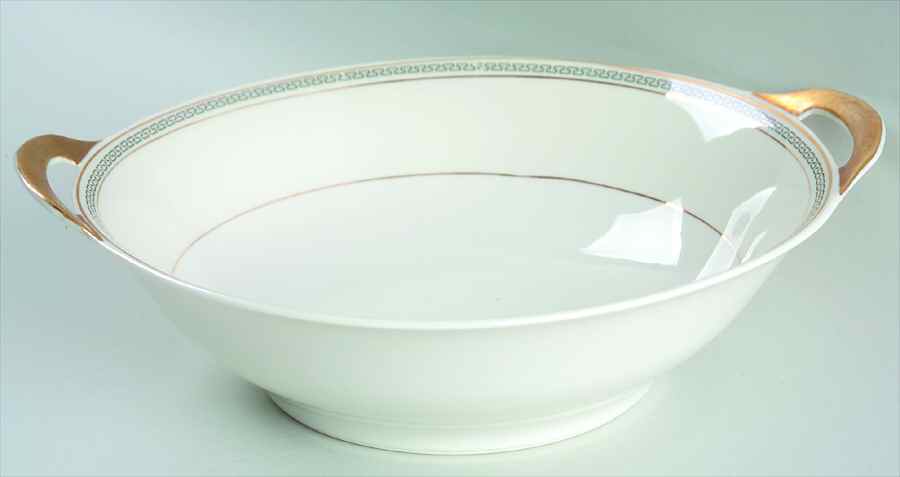 Greek Key 10" Round Vegetable Bowl by Haviland-1