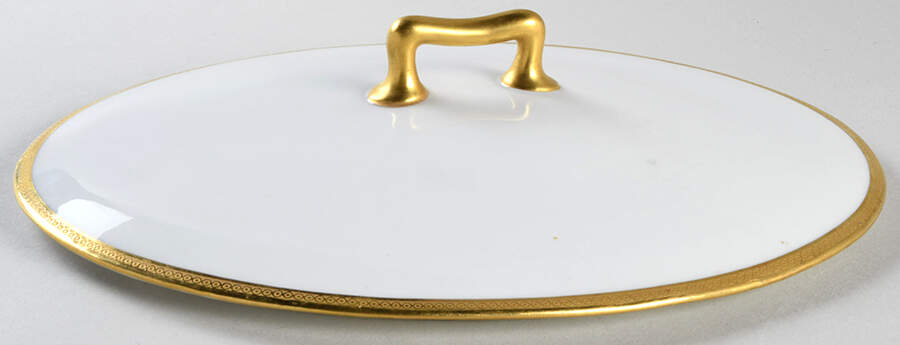 H102  Lid for Oval Vegetable by Haviland-1