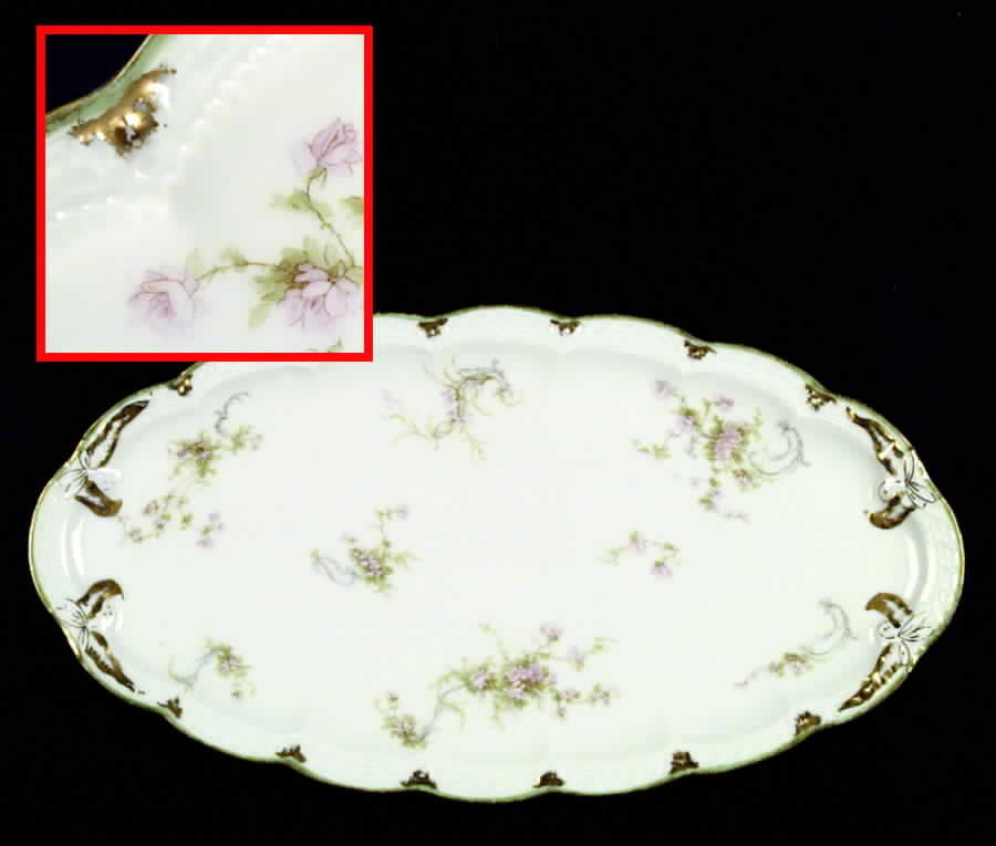 Schleiger 57-2 14" Oval Serving Platter by Haviland-1