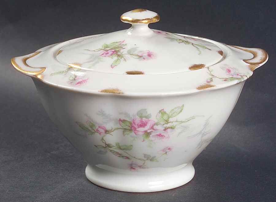 H126 Sugar Bowl & Lid by Haviland-1