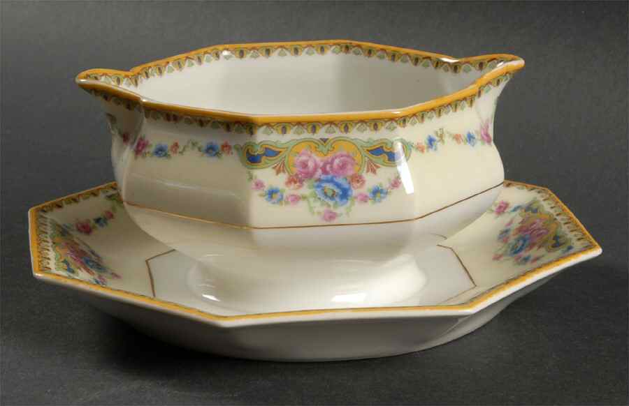 H128 9" Oval Vegetable Bowl by Haviland-1