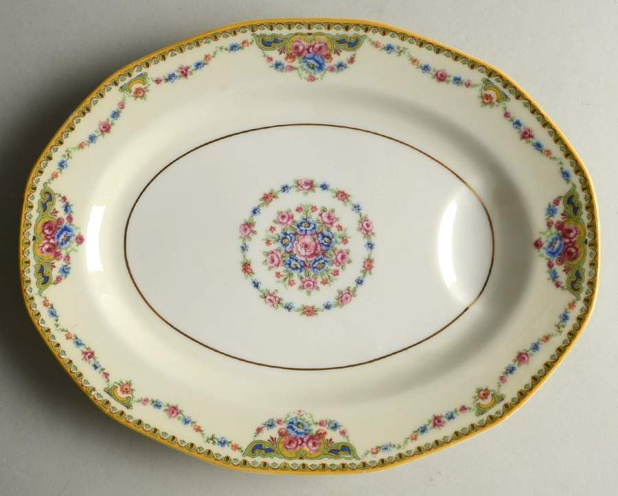 H128 11" Oval Serving Platter by Haviland-1