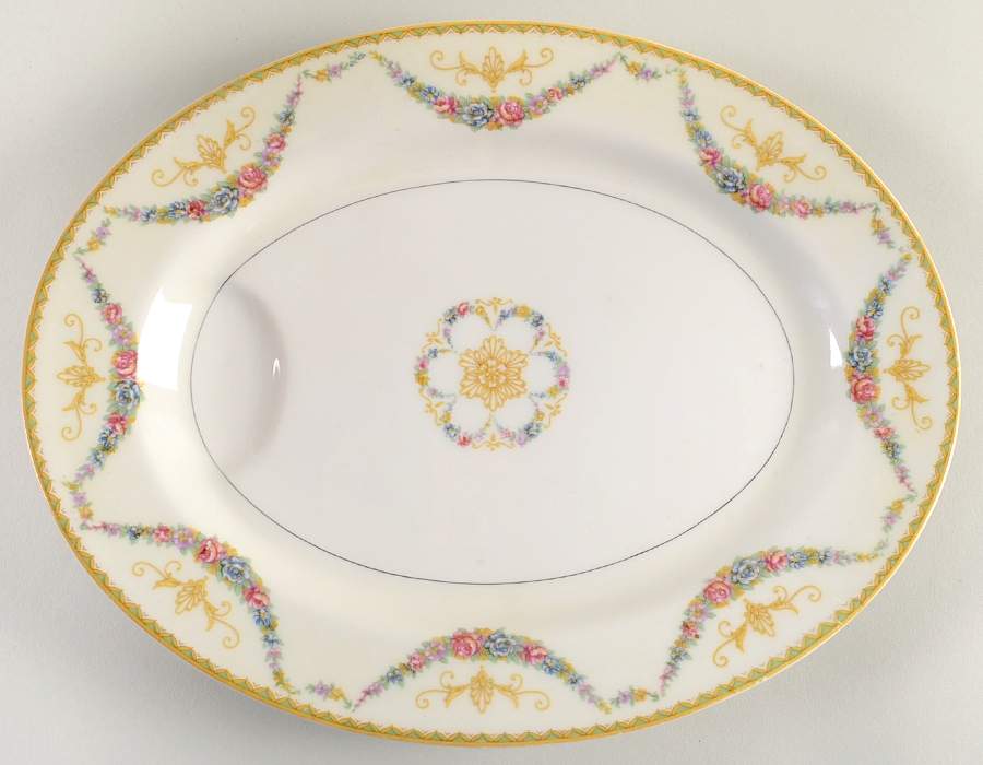 H14 11" Oval Serving Platter by Haviland-1