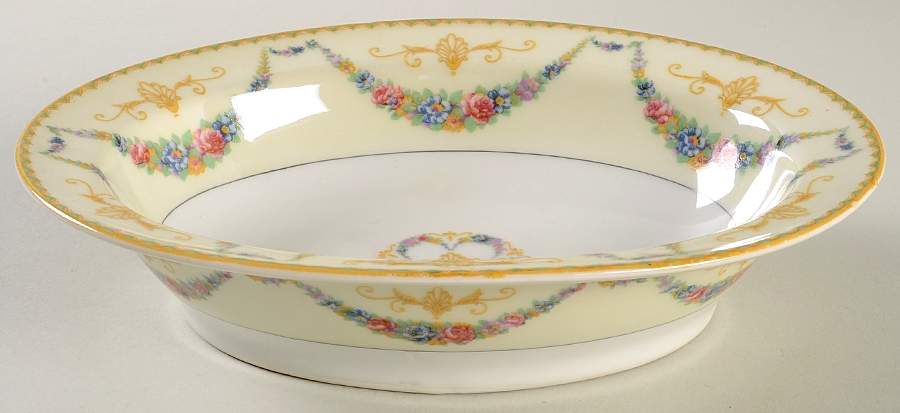 H14 9" Oval Vegetable Bowl by Haviland-1