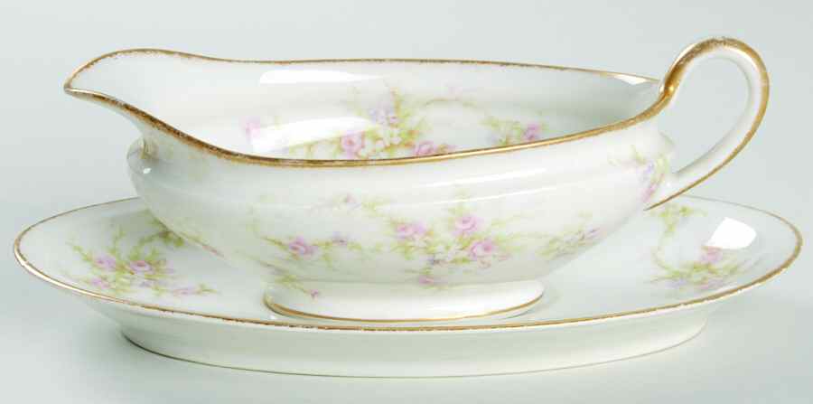 H147 Gravy Boat & Underplate by Haviland-1