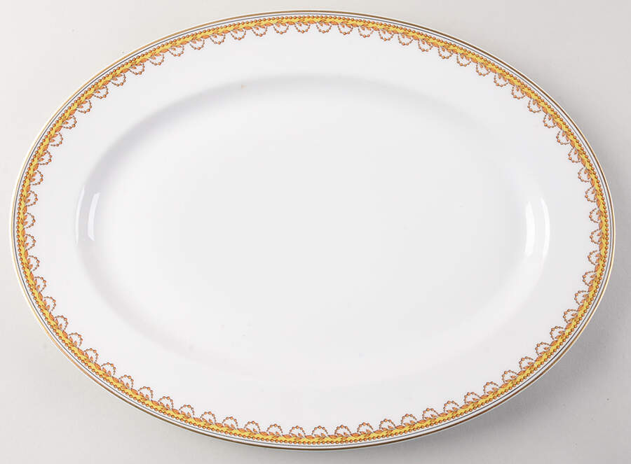 H152 13" Oval Serving Platter by Haviland-1