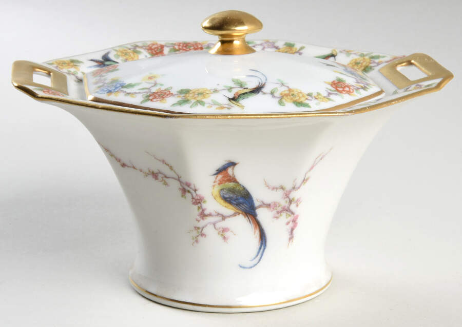 H159 Sugar Bowl & Lid by Haviland-1