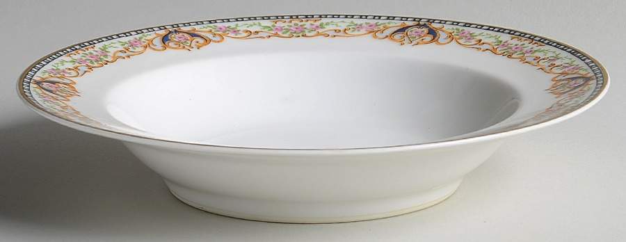 Rumania Yellow Rim Soup Bowl by Haviland-1