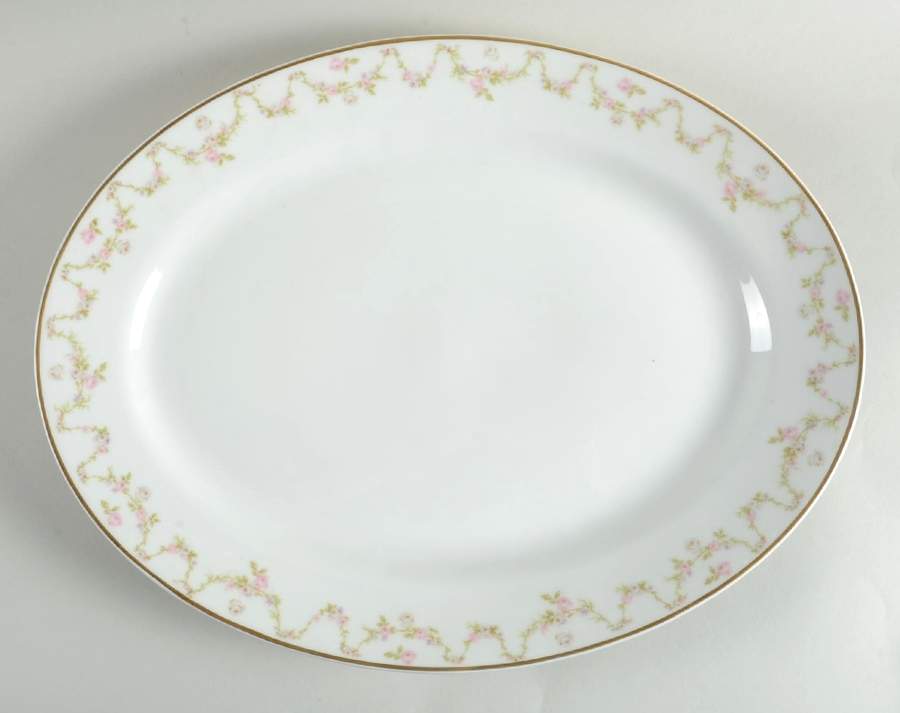H164 16" Oval Serving Platter by Haviland-1