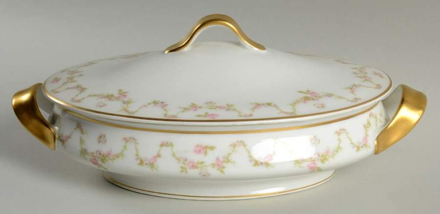 H164 Oval Covered Vegetable by Haviland-1