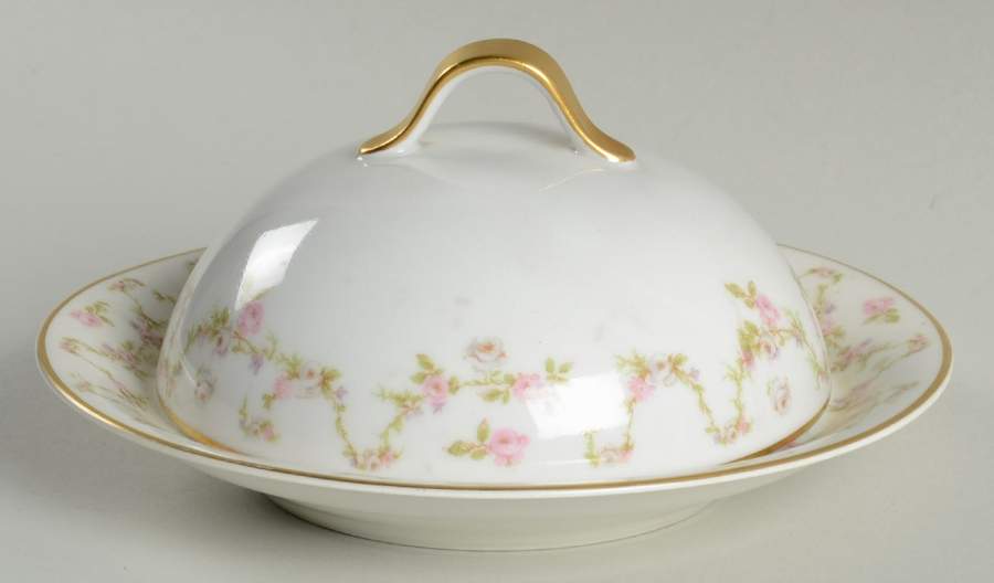 H164 Round Covered Butter by Haviland-1