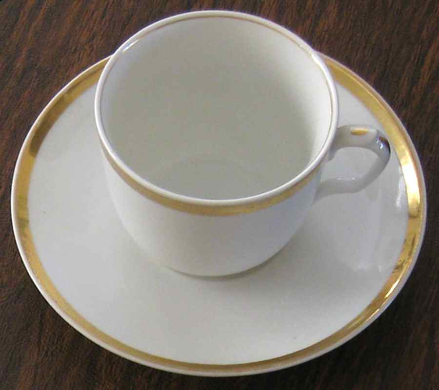 H167 Flat Cup & Saucer Set by Haviland-1