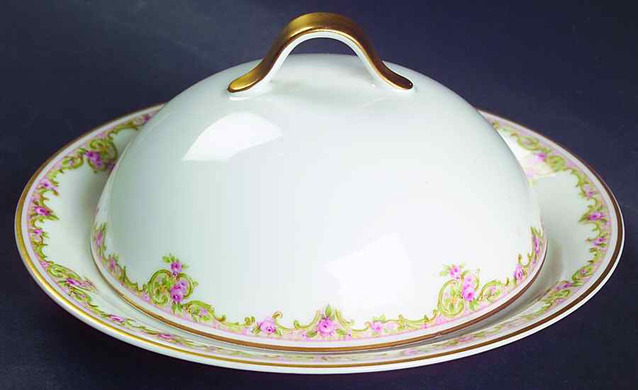 H18 Round Covered Butter by Haviland-1