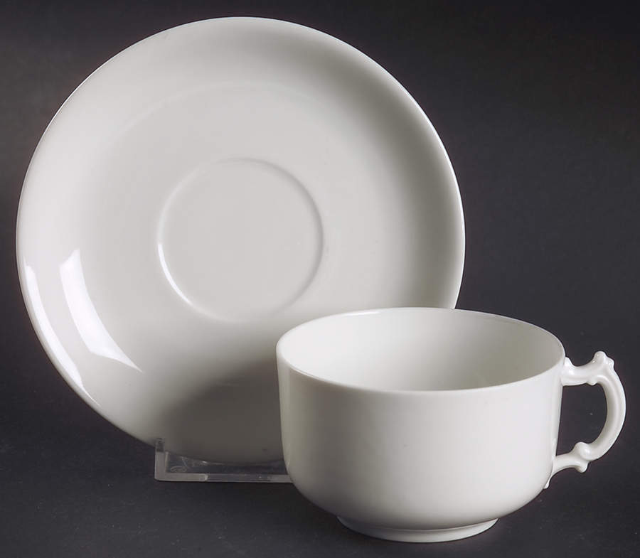 H20 Flat Cup & Saucer Set by Haviland-1