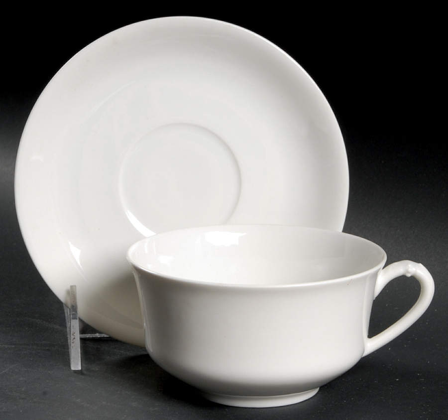 H20 Flat Cup & Saucer Set by Haviland-1