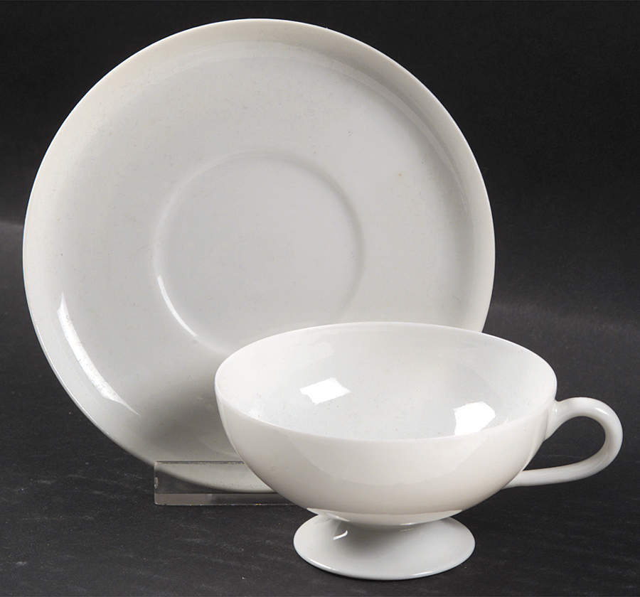 H20 Footed Demitasse Cup & Saucer Set by Haviland-1