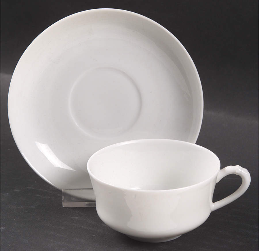H20 Flat Demitasse Cup & Saucer Set by Haviland-1