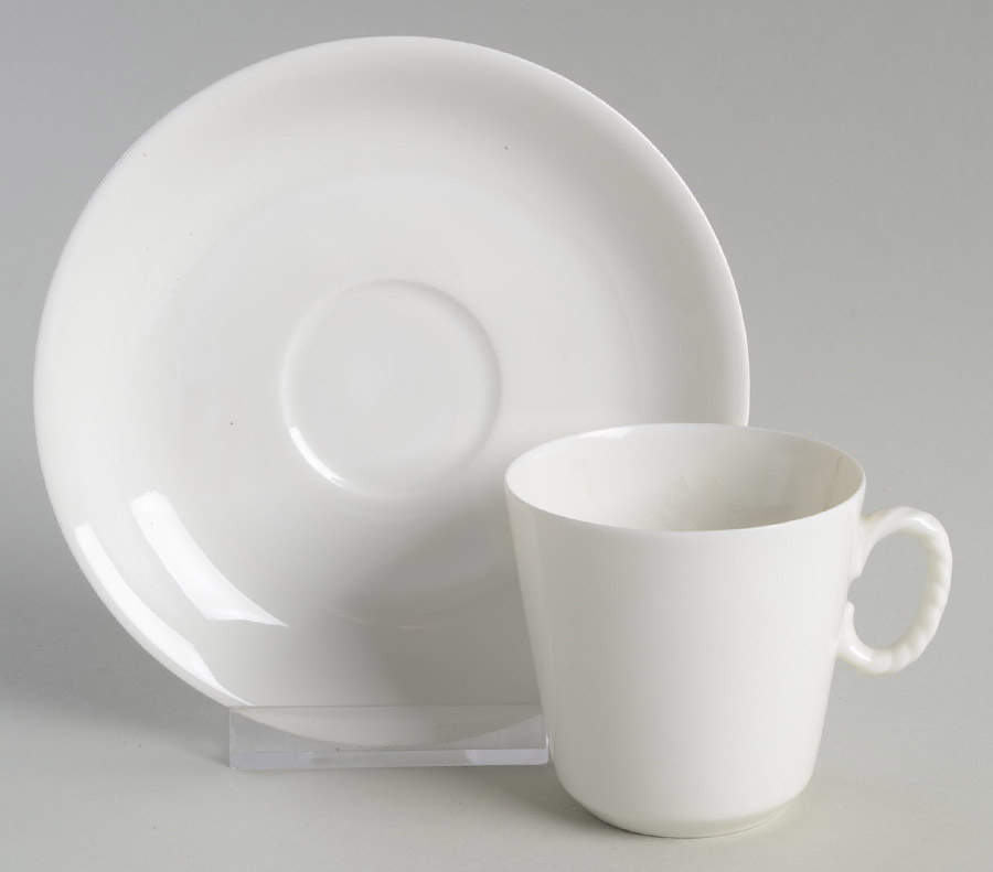 H20 Flat Demitasse Cup & Saucer Set by Haviland-1