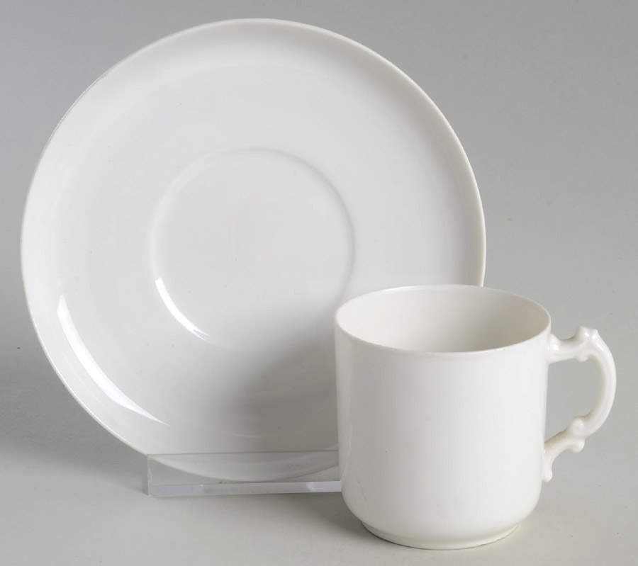 H20 Flat Demitasse Cup & Saucer Set by Haviland-1